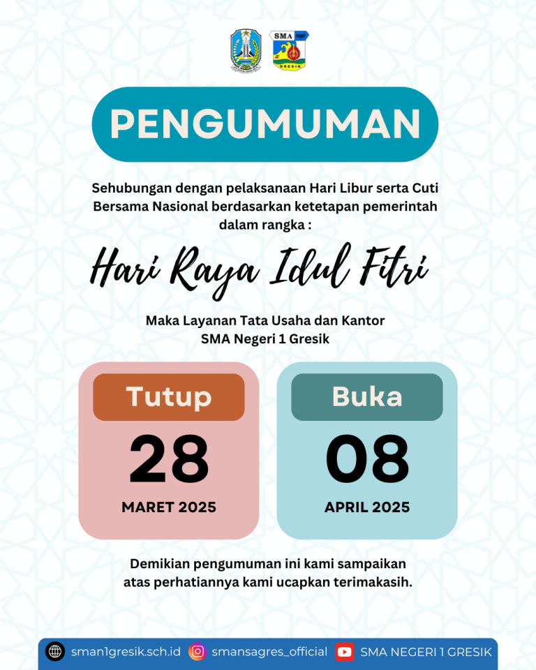 PENGUMUMAN LAYANAN OPERASIONAL !!!