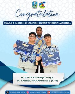 🎉 BANGGA! SISWA SMAN 1 GRESIK RAIH JUARA 2 NASIONAL!